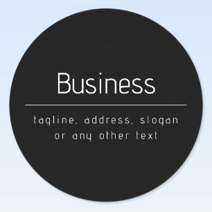 Etiquetas Nombre de negocio minimalista moderno & otra infor