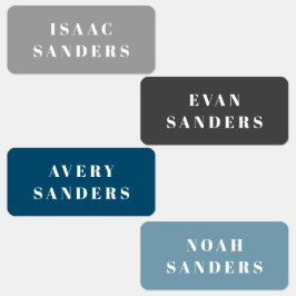 Etiquetas Nombre de ropa para niños simple