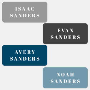 Etiquetas Nombre de ropa para niños simple