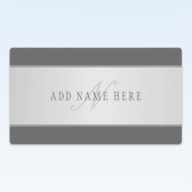 Nombre elegante y letra de monograma (u otro texto