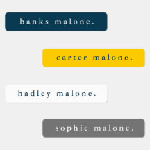 Nombre impermeable de los colores escolares simple