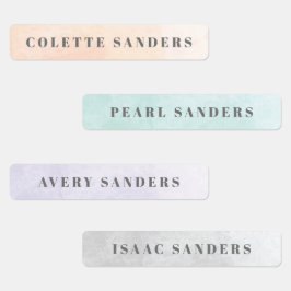 Etiquetas Nombre impermeable del pasto de arcoiris acuático 