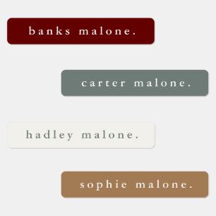 Etiquetas Nombre impermeable simple Boho Fall para niños