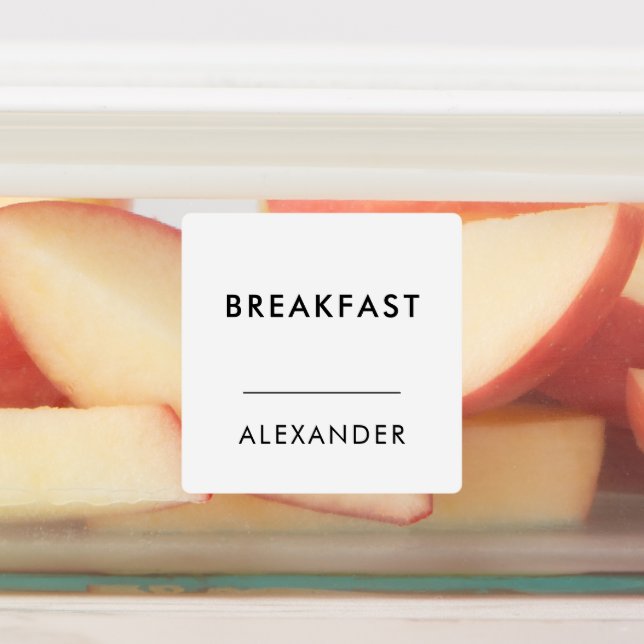 Etiquetas Nombre mínimo de la preparación de la comida blanc (Fijada)