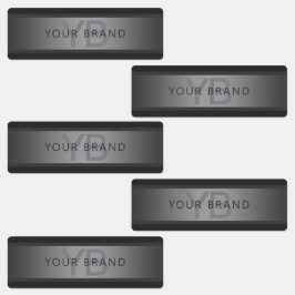 Etiquetas Nombre moderno del degradado gris oscuro o nombre