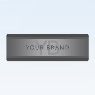 Etiquetas Nombre moderno del degradado gris oscuro o nombre 