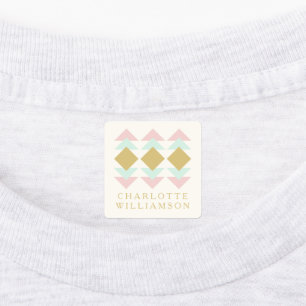 Etiquetas Nombre personalizado geométrico de la Fábrica de