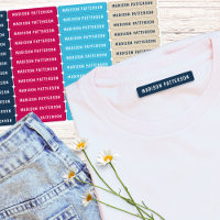 Nombre Personalizado Moderno Azul Rosa Aqua Beige