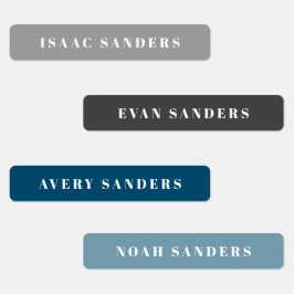 Etiquetas Nombre resistente al arcoiris del Boho simple