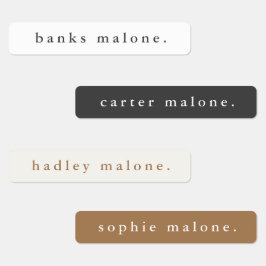 Etiquetas Nombre resistente al arcoiris del Boho simple