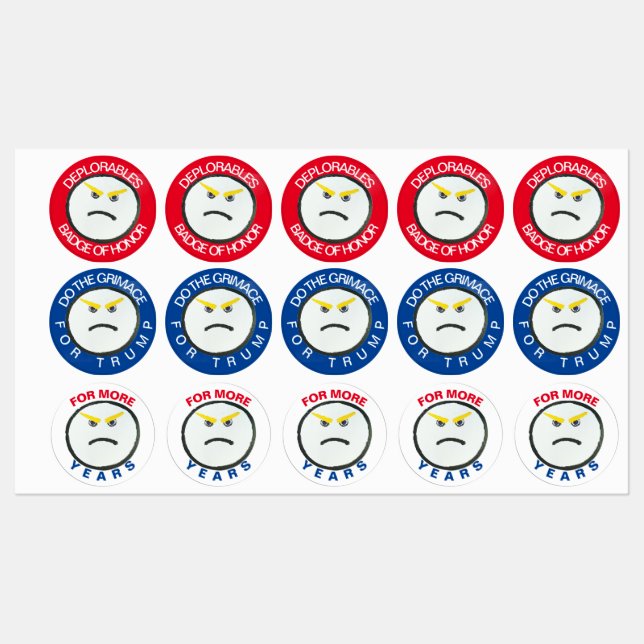 Etiquetas Nosotros, el pueblo TRUMP (Hoja)