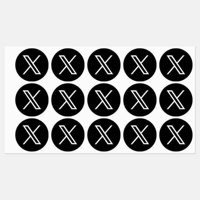 Etiquetas Nuevo icono de Twitter (Hoja)