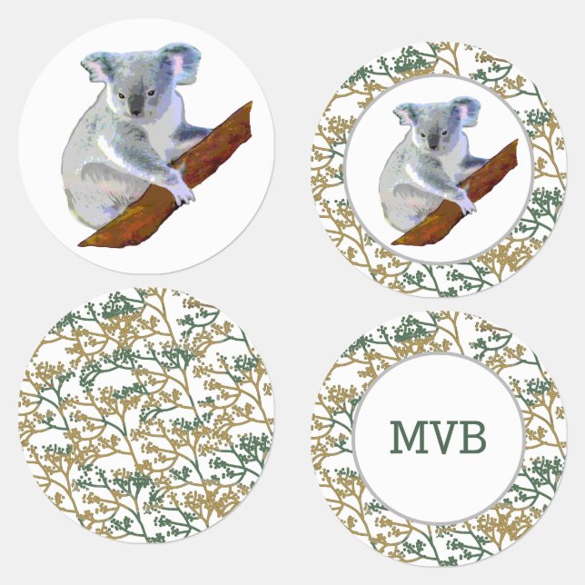 Etiquetas Observación del oso de Koala (Grupo)