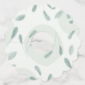 Etiquetas onduladas para copas de vino