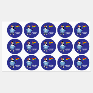 Etiquetas Orgullo de McGuffin Puffin