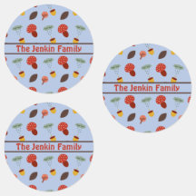 Etiquetas otoñales personalizadas