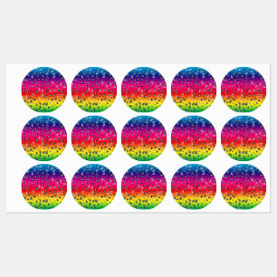 Etiquetas Paisley Rainbow
