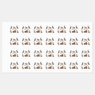 Etiquetas paquete de gatos, paquete de gatos divertidos
