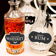 Etiquetas para bebidas de personalizable Halloween