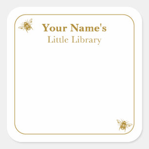 Etiquetas para Biblioteca de Abejas Tarjeta de F