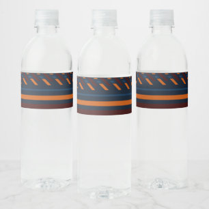 Etiquetas para botella de agua de comida y bebida