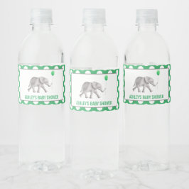 Etiquetas para botellas de agua de Baby Shower par