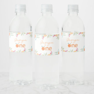 Etiquetas para Botellas de Agua del 1er Cumpleaños