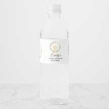 Etiquetas para botellas de agua para baby shower |