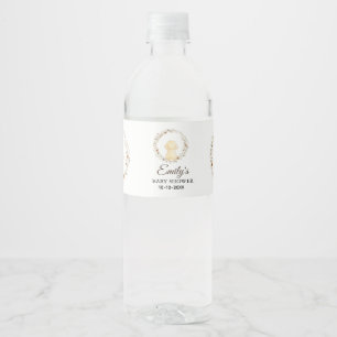 Etiquetas para botellas de agua para baby shower
