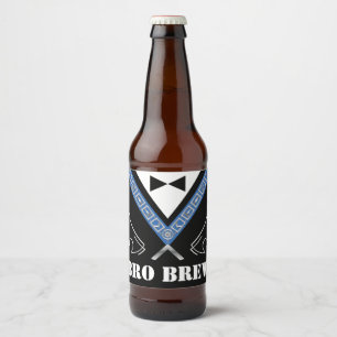Etiquetas para botellas de cerveza masonic persona