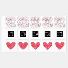 Etiquetas para botellas de rollo de aceite esencia