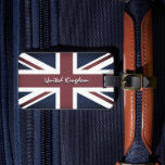 Etiquetas para equipaje de época en el Reino Unido<br><div class="desc">Etiqueta del equipaje: maleta vieja británica de bandera británica y maleta de vacaciones del Reino Unido,  etiquetas de equipaje - amor a mi país,  viajes,  patriotas nacionales / hinchas deportivos</div>