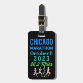 Etiquetas para equipaje de la Maratón de Chicago 2