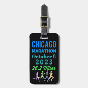 Etiquetas para equipaje de la Maratón de Chicago 2