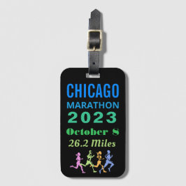 Etiquetas para equipaje de la Maratón de Chicago 2