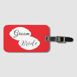 Etiquetas para equipaje de pareja moderna - Boda