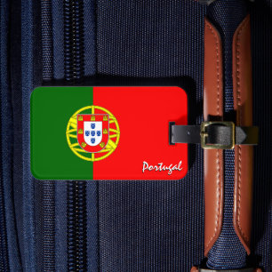 Etiquetas para equipaje de Portugal, bandera portu