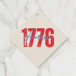 Etiquetas Para Recuerdos '1776 América' 250º Cumpleaños Gris Suave 4 de Jul