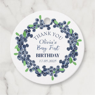 Etiquetas Para Recuerdos 1.ª fiesta de cumpleaños: Beberry Blueberry Baby G