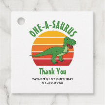 1.ᵉʳ Cumpleaños Un-A-Saurus Dinosaurio Género Neut