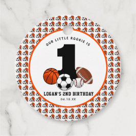 Etiquetas Para Recuerdos 1 Primer cumpleaños del niño dedicado a los deport