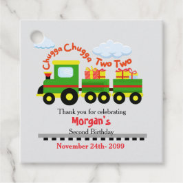 Etiquetas Para Recuerdos 2.º Tren De Colorido Cuto De Cumpleaños Con Presen