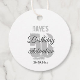 Etiquetas Para Recuerdos 50.ª fiesta de cumpleaños personalizada