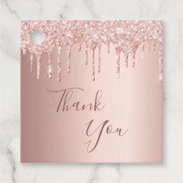 Etiquetas Para Recuerdos 60.º rosa de cumpleaños purpurina oro gotea gracia