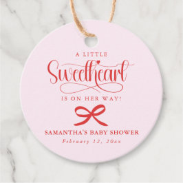 Etiquetas Para Recuerdos A little sweetheart Valentines girl baby shower