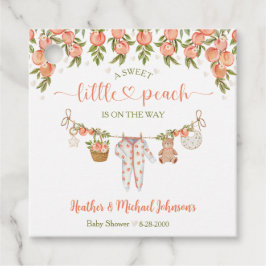 Etiquetas Para Recuerdos A Sweet Little Peach Clothesline Baby Shower