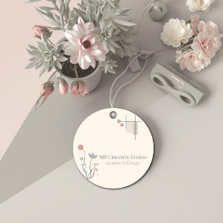 Etiquetas Para Recuerdos Abstract Pastel Design: Modern Florals & Geometry