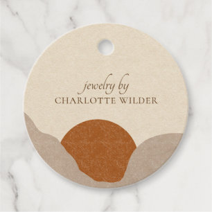 Etiquetas Para Recuerdos Abstrato de Arena Boho Terracotta Precio del Produ