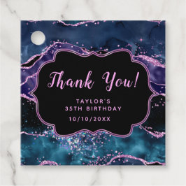 Etiquetas Para Recuerdos Abundancia en el Océano Azul Púrpura de la Marina