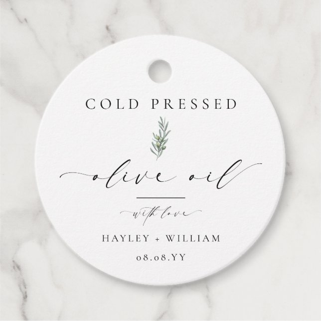 Etiquetas Para Recuerdos Aceite de oliva Ellesmere (Anverso)